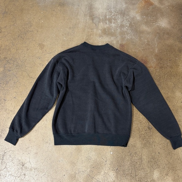 Vintage Harley-Davidson USA Embroidered Spellout Black Crewneck Sweater M - Picture 3 of 10